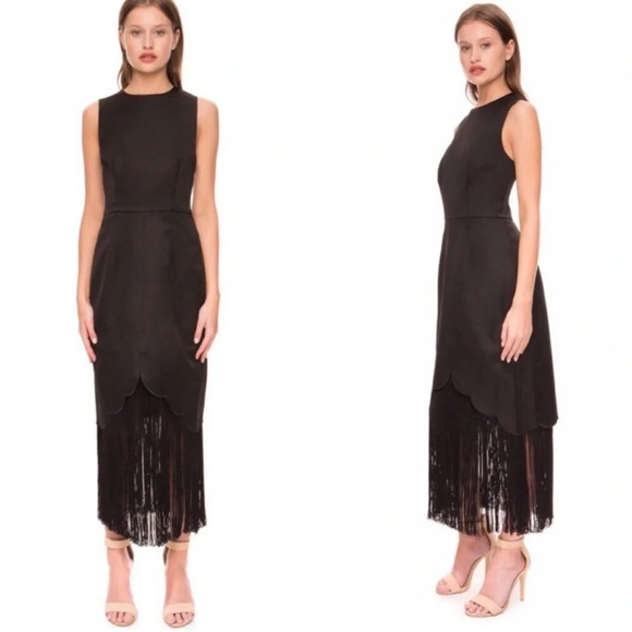 KEEPSAKE the Label Dresses & Skirts - NWT Keepsake The Label Dress Formal Little Black Sleeveless Fringe Size Large
